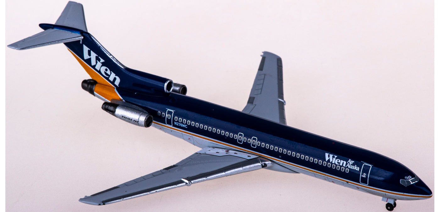 1:400 AeroClassics AC411053 Wien Air Alaska Boeing 727-200 N276WC Aircraft Model+Free Tractor