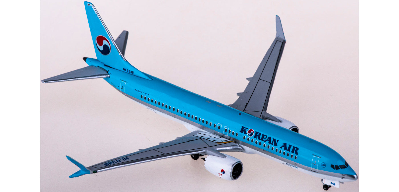 1:400 AeroClassics AC411084 Korean Air Boeing 737 MAX 8 HL8348 Aircraft Model+Free Tractor