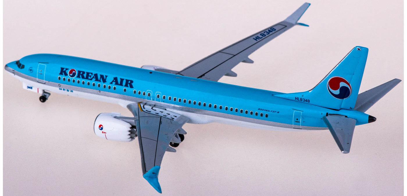 1:400 AeroClassics AC411084 Korean Air Boeing 737 MAX 8 HL8348 Aircraft Model+Free Tractor