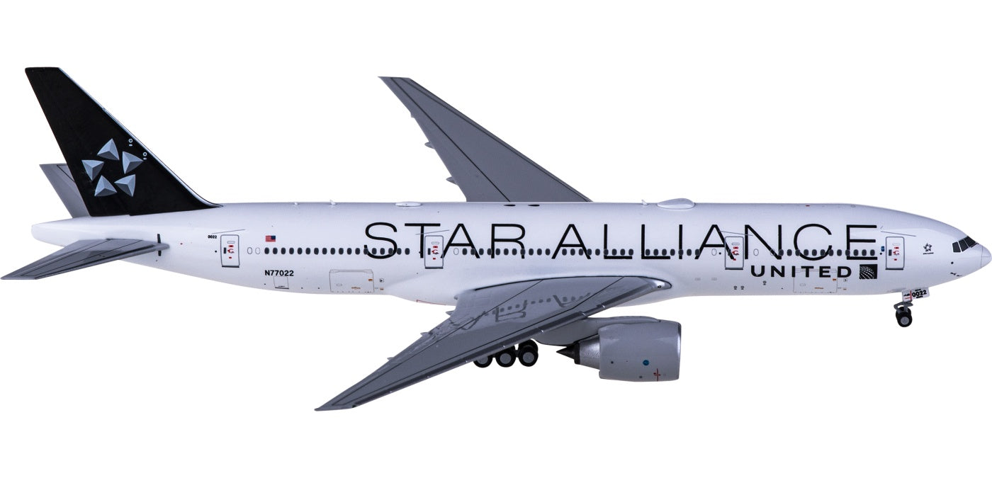 1:400 NG Models NG72001 United Airlines Boeing 777-200ER N77022 "STAR ALLIANCE"+Free Tractor