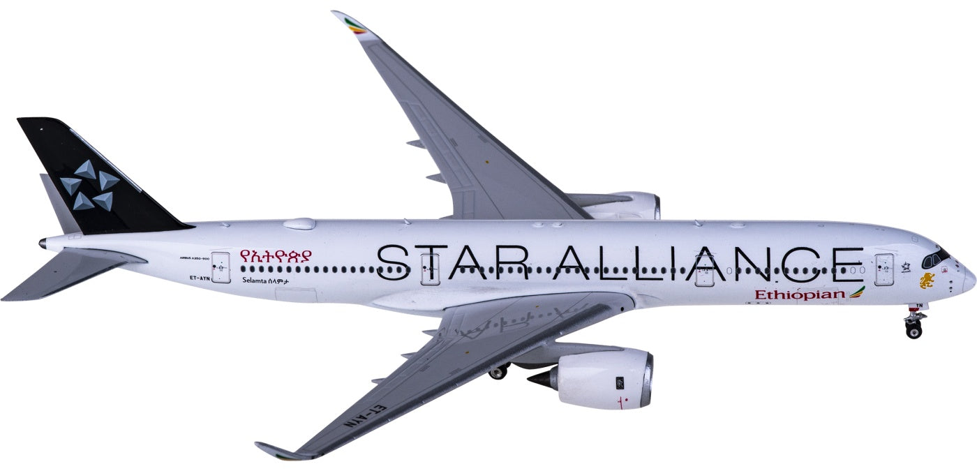 1:400 Phoenix PH11725 Ethiopian Airlines Airbus A350-900 ET-AYN "STAR ALLIANCE"+Free Tractor