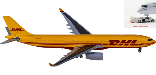 1:400 JC Wings XX40012 DHL Airbus A330-300F D-ACVG+Free Tractor