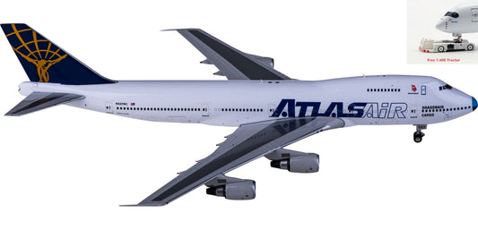 1:400 Phoenix PH04443 Atlas Air Boeing 747-200 N507MC+Free Tractor