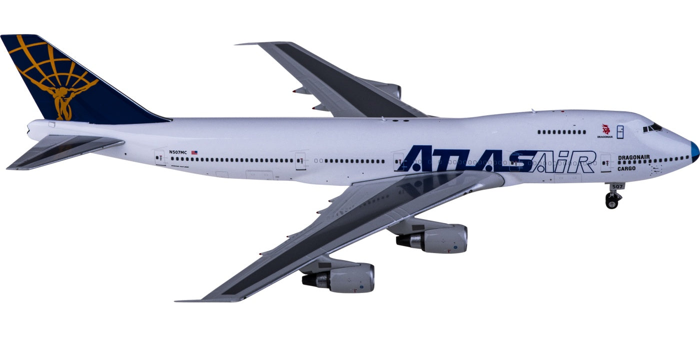 1:400 Phoenix PH04443 Atlas Air Boeing 747-200 N507MC+Free Tractor