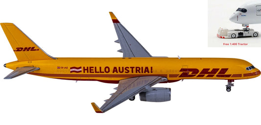 1:400 JC Wings XX40037 DHL Boeing 757-200PCF OE-LNZ+Free Tractor