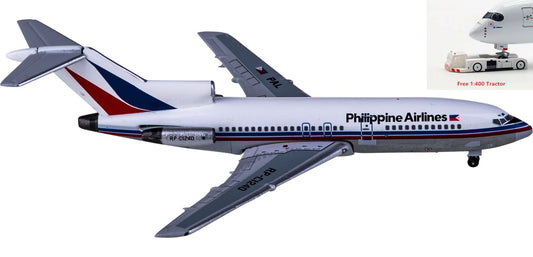 1:400 AeroClassics AC411050 Philippine Airlines Boeing 727-100 RP-C1240 Aircraft Model+Free Tractor