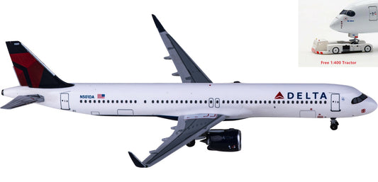 1:400 AeroClassics BBX41638 Delta Air Lines Airbus A321neo N501DA Aircraft Model+Free Tractor