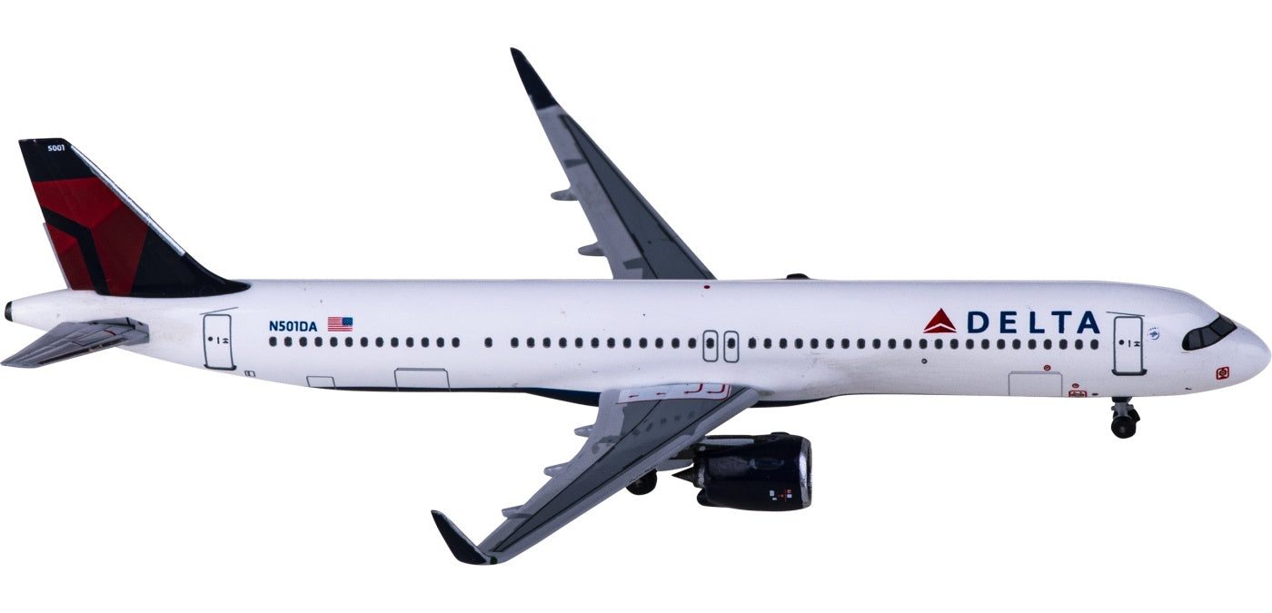 1:400 AeroClassics BBX41638 Delta Air Lines Airbus A321neo N501DA Aircraft Model+Free Tractor