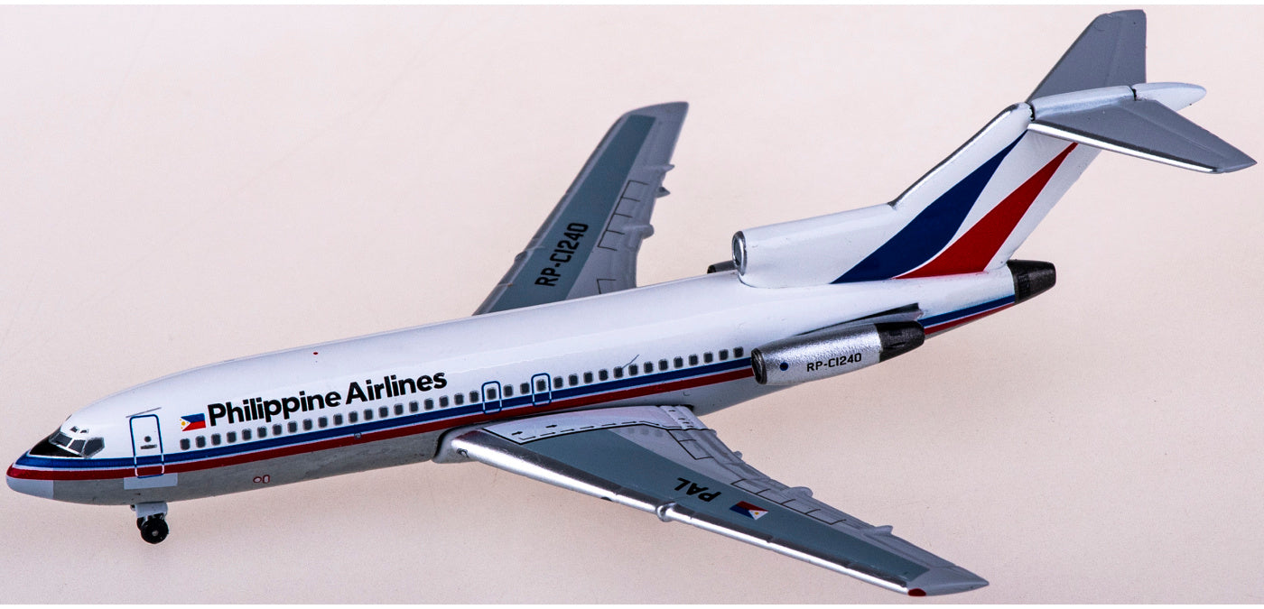 1:400 AeroClassics AC411050 Philippine Airlines Boeing 727-100 RP-C1240 Aircraft Model+Free Tractor