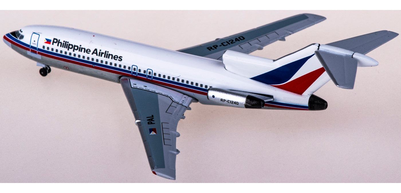 1:400 AeroClassics AC411050 Philippine Airlines Boeing 727-100 RP-C1240 Aircraft Model+Free Tractor