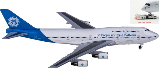 1:400 Phoenix PH04453 General Electric Boeing 747-400 N747GF+Free Tractor