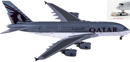 1:400 Phoenix PH11751 Qatar Airways Airbus A380 A7-APG+Free Tractor