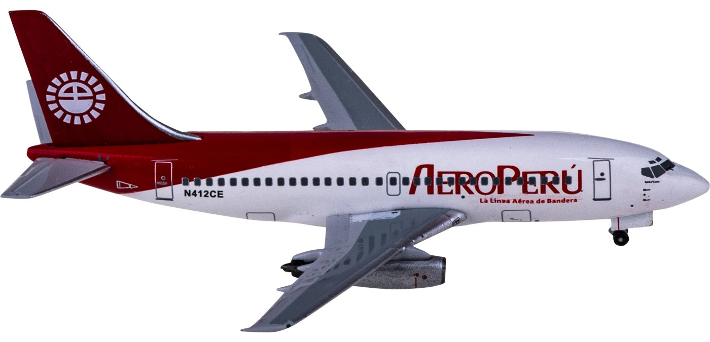 1:400 AeroClassics AC411192 AeroPeru Boeing 737-200 N412CE Aircraft Model+Free Tractor