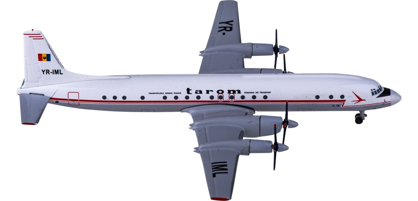 1:400 AeroClassics AC411095 Tarom Ilyushin Il-18 YR-IML Aircraft Model+Free Tractor