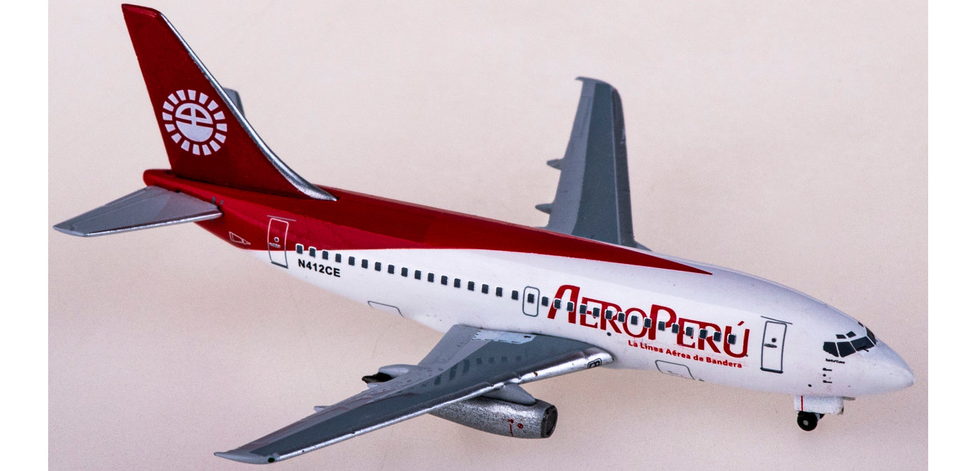 1:400 AeroClassics AC411192 AeroPeru Boeing 737-200 N412CE Aircraft Model+Free Tractor