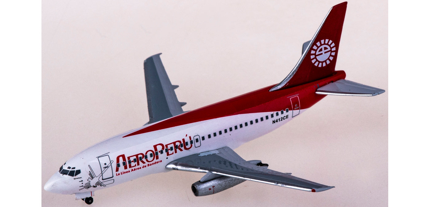 1:400 AeroClassics AC411192 AeroPeru Boeing 737-200 N412CE Aircraft Model+Free Tractor