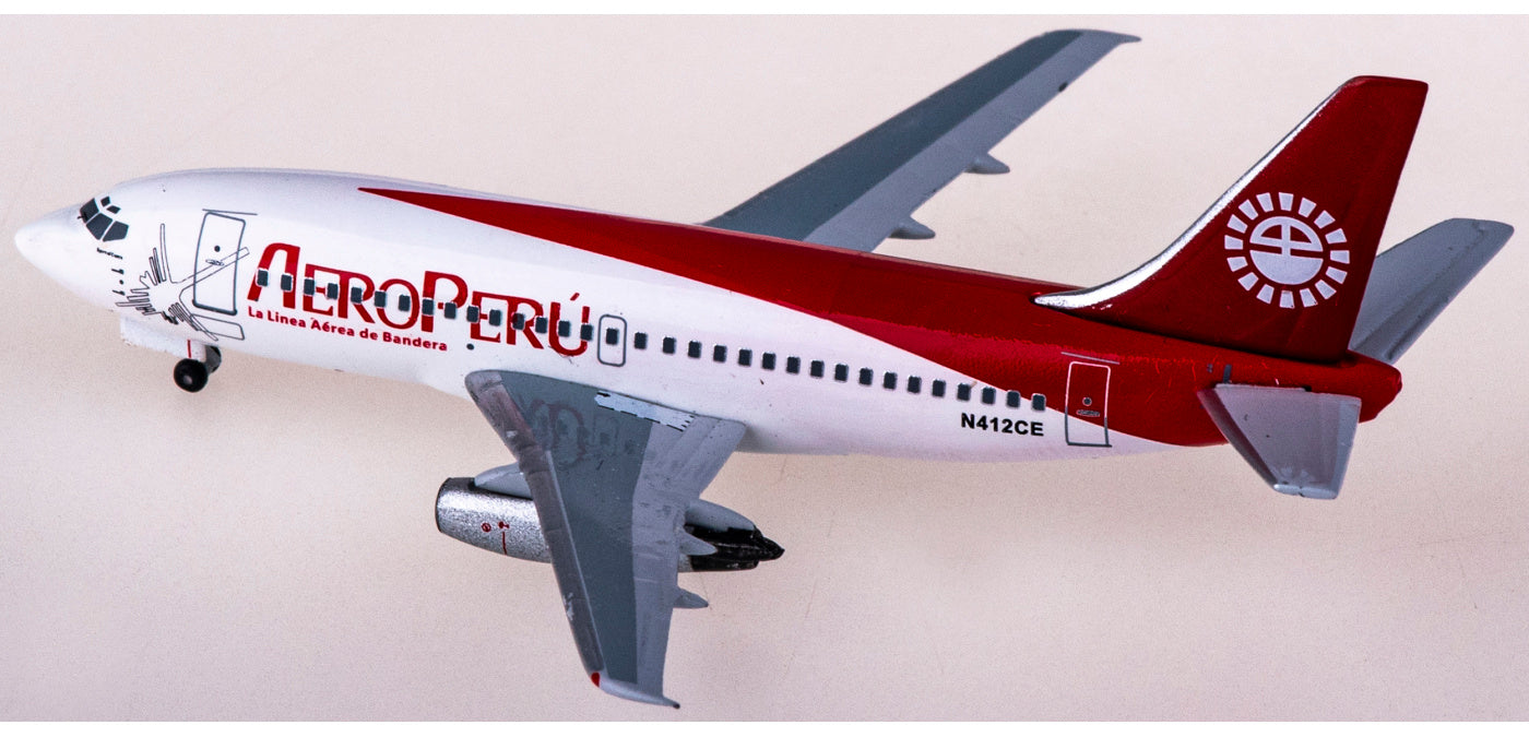 1:400 AeroClassics AC411192 AeroPeru Boeing 737-200 N412CE Aircraft Model+Free Tractor