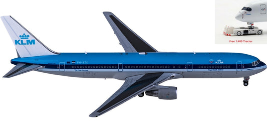 1:400 JC Wings XX4992 KLM Boeing 767-300ER PH-BZK Aircraft Model+Free Tractor