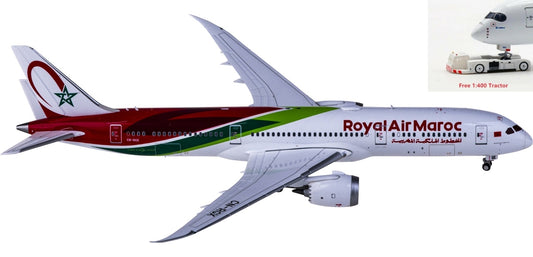 1:400 JC Wings XX4172 Royal Air Maroc Boeing 787-9 Dreamliner CN-RGX+Free Tractor