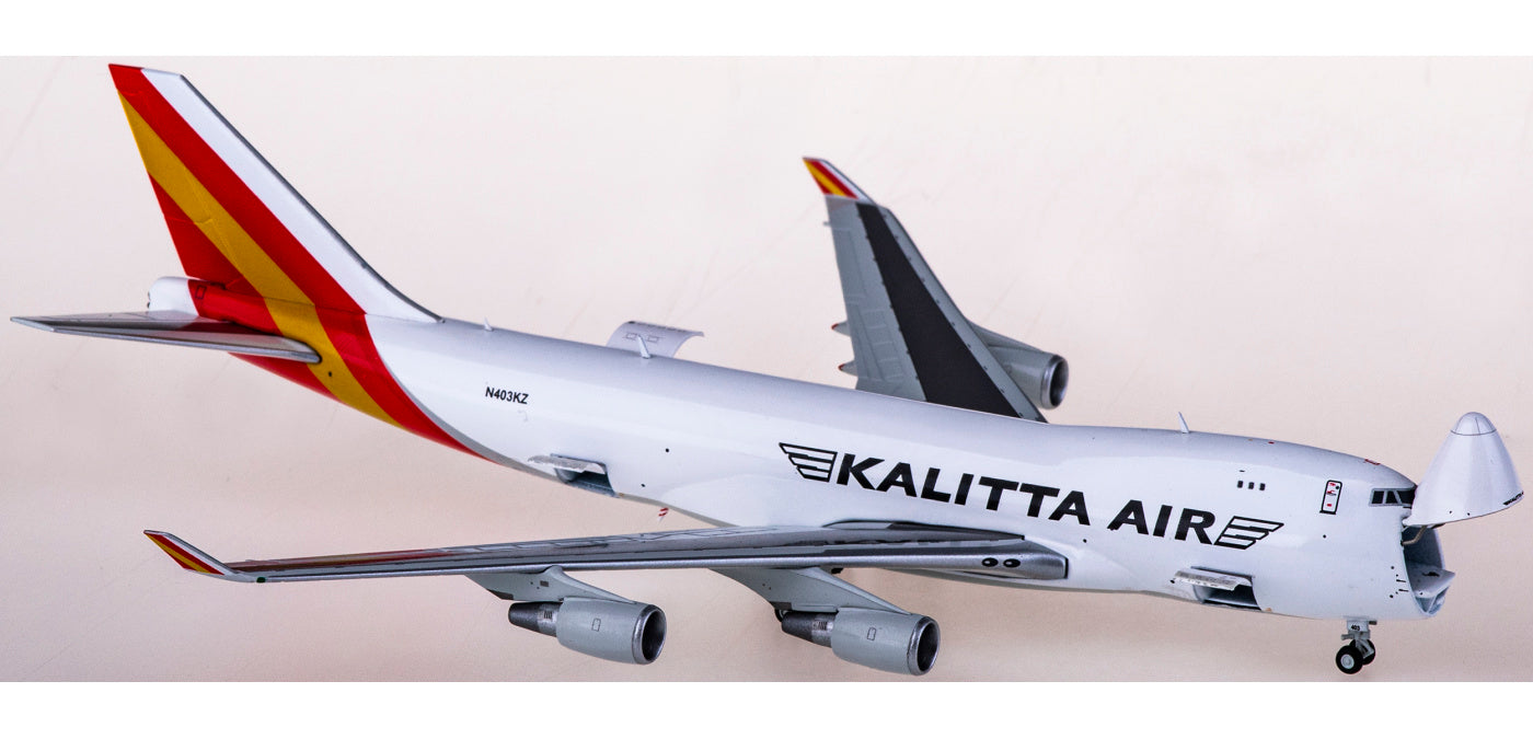 1:400 JC Wings LH4263C Kalitta Air Boeing 747-400F N403KZ+Free Tractor