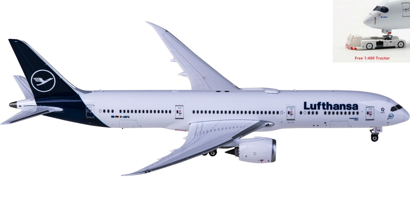 1:400 Phoenix PH04461 Lufthansa Airlines Boeing 787-9 D-ABPA+Free Tractor