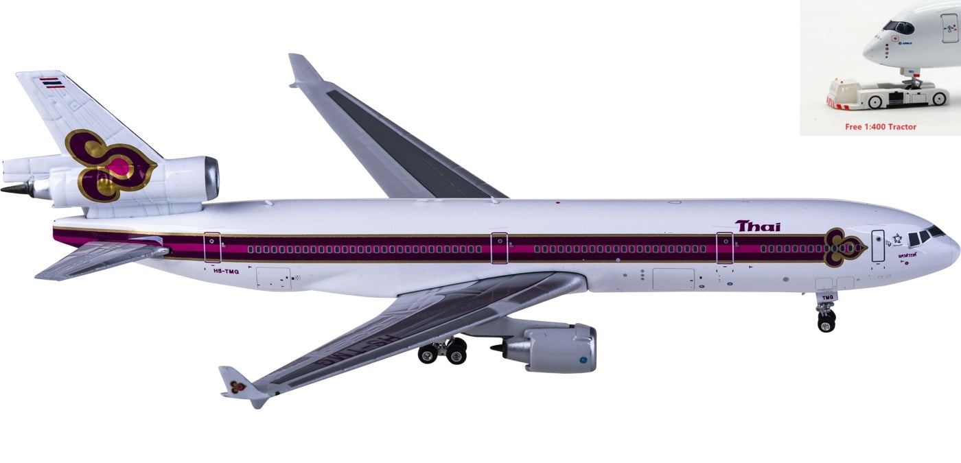 1:400 Phoenix PH11758 Thai Airways McDonnell Douglas MD-11 HS-TMG+Free Tractor