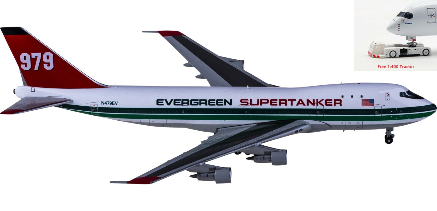 N479ev 1:400 BigBird400 BB4-741-001 Evergreen Boeing 747-100 N479EV Supertank ...