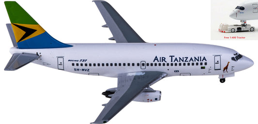 1:400 AeroClassics AC411108 Air Tanzania Boeing 737-200 5H-MVZ Aircraft Model+Free Tractor