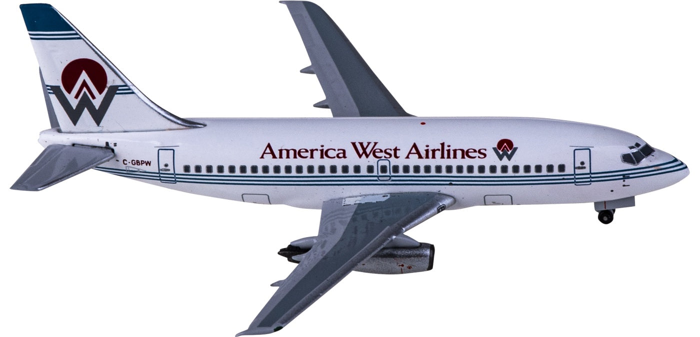 1:400 AeroClassics AC411112 America West Airlines Boeing 737-200 C-GBPW Aircraft Model+Free Tractor