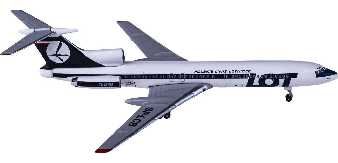 1:400 AeroClassics AC411191 LOT Tupolev Tu-154 SP-LCB Aircraft Model+Free Tractor
