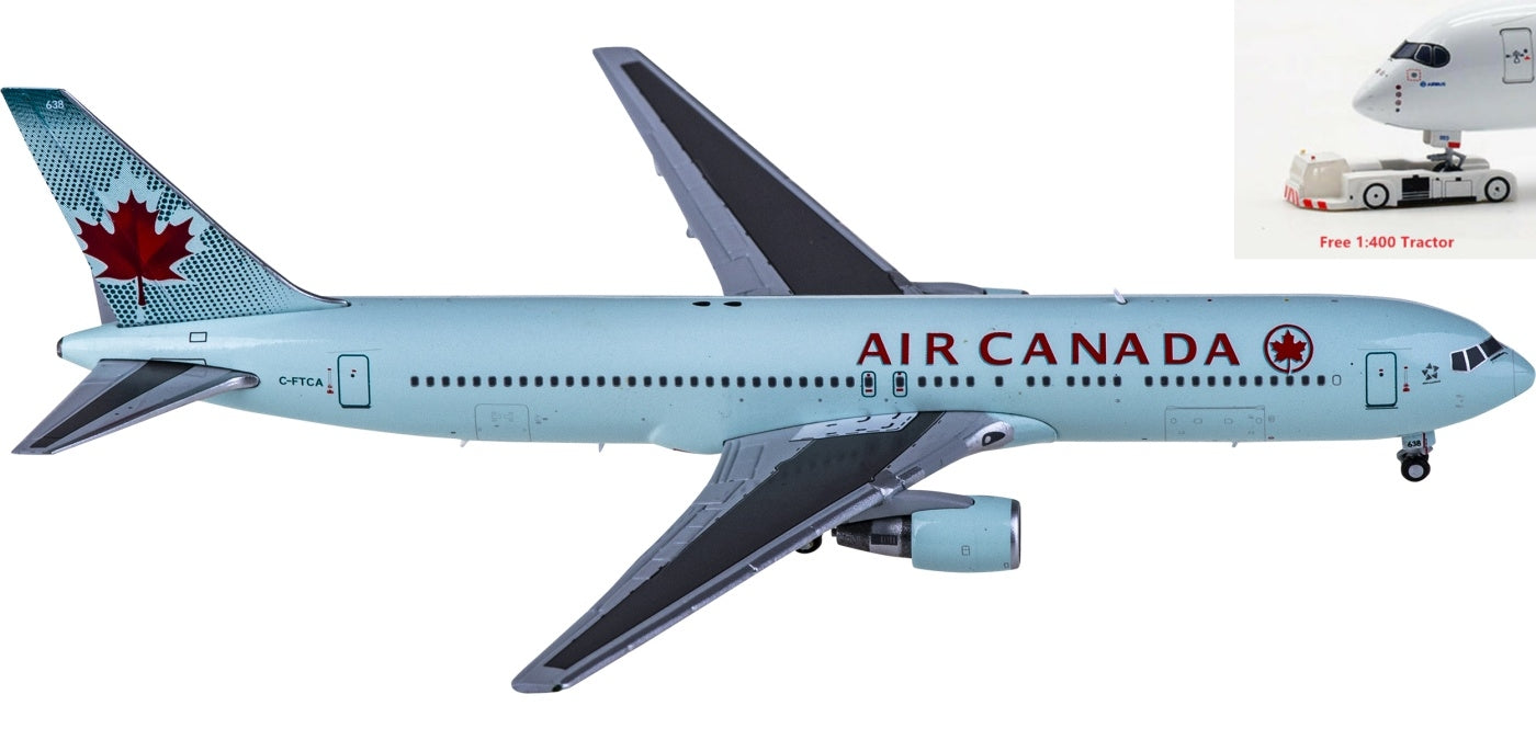 1:400 JC Wings XX4458 Air Canada Boeing 767-300ER C-FTCA+Free Tractor