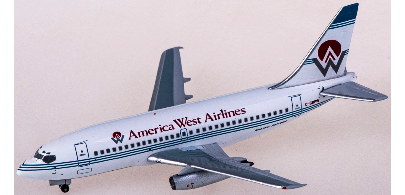 1:400 AeroClassics AC411112 America West Airlines Boeing 737-200 C-GBPW Aircraft Model+Free Tractor