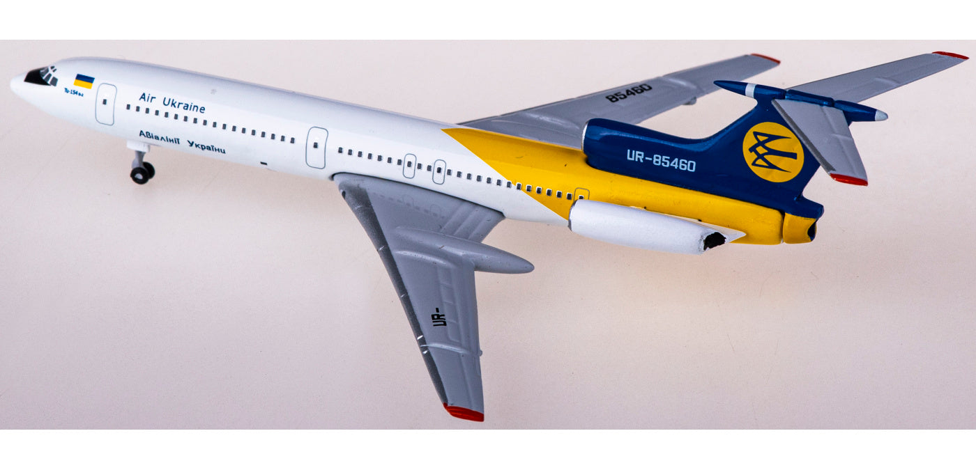 1:400 AeroClassics AC411188 Air Ukraine Tupolev Tu-154 UR-85460 Aircraft Model+Free Tractor