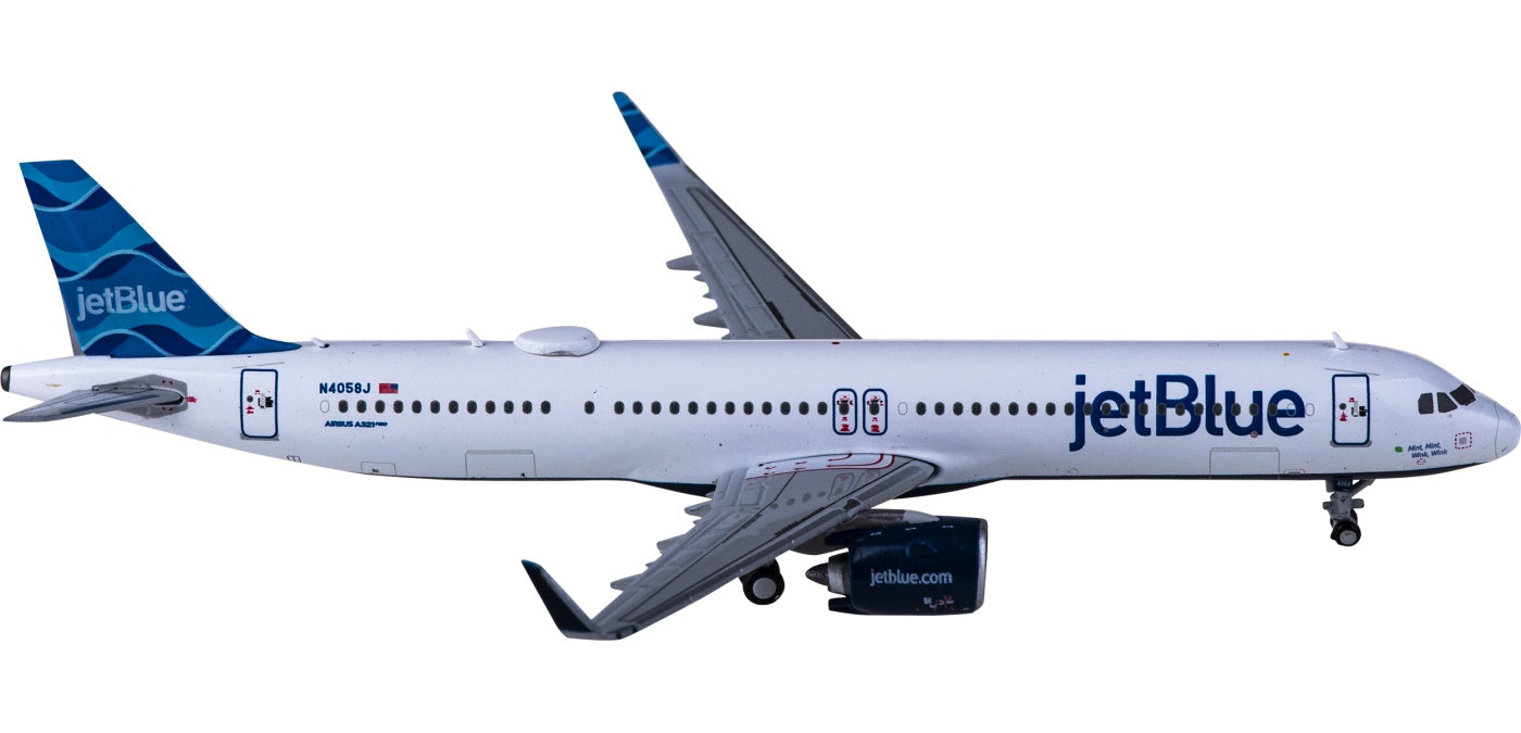 1:400 Geminijets GJJBU2070 JetBlue Airbus A321neo N4058J+Free Tractor