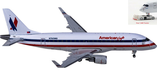 1:400 Geminijets GJAAL2056 American Airlines Embraer ERJ-170-1000STD N760MQ+Free Tractor