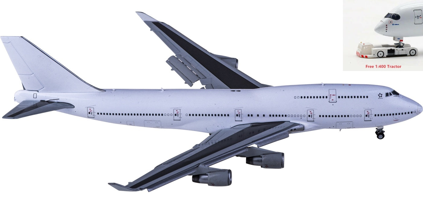 1:400 JC Wings BK2008A Boeing 747-400 PW Engine "Flaps Down"+Free Tractor