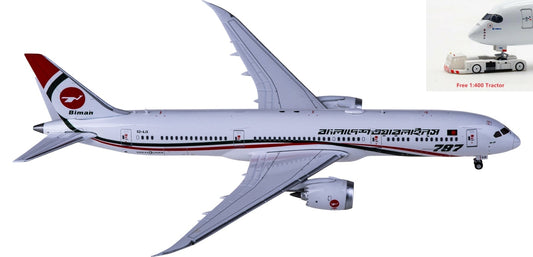 1:400 JC Wings XX4281 Biman Boeing 787-9 Dreamliner S2-AJX+Free Tractor