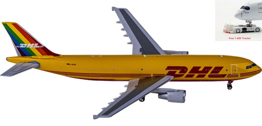 1:400 Phoenix PH04473 DHL Airbus A300-600 D-AEAS+Free Tractor