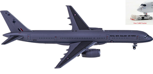 1:400 JC Wings XX4443 Royal New Zealand Air Force Boeing 757-200 NZ7571 Aircraft Model+Free Tractor