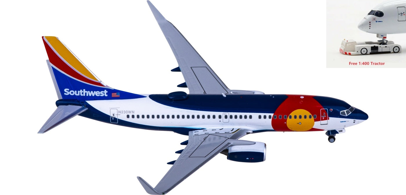 1:400 NG Models NG77021 Southwest Airlines Boeing 737-700 N230WN+Free Tractor