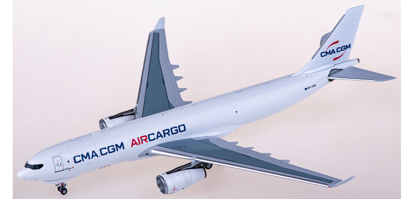 1:400 NG Models NG61050 CMA CGM Air Cargo Airbus A330-200F OO-CMA+Free Tractor
