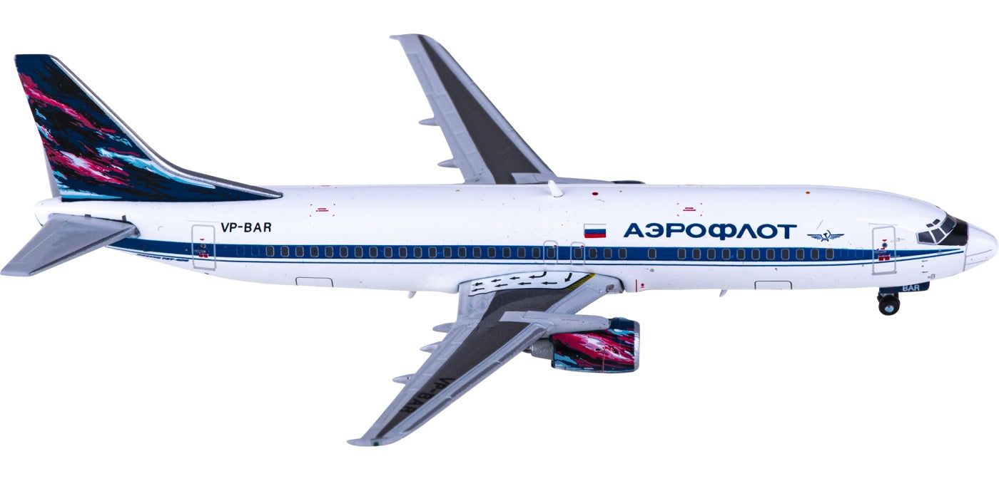 1:400 JC Wings XX4976 Aeroflot Boeing 737-400 VP-BAR+Free Tractor