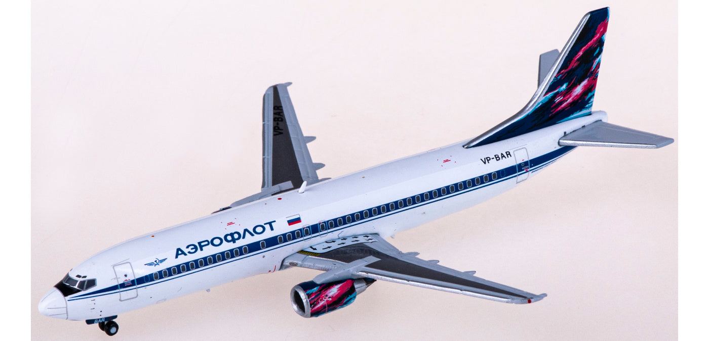 1:400 JC Wings XX4976 Aeroflot Boeing 737-400 VP-BAR+Free Tractor