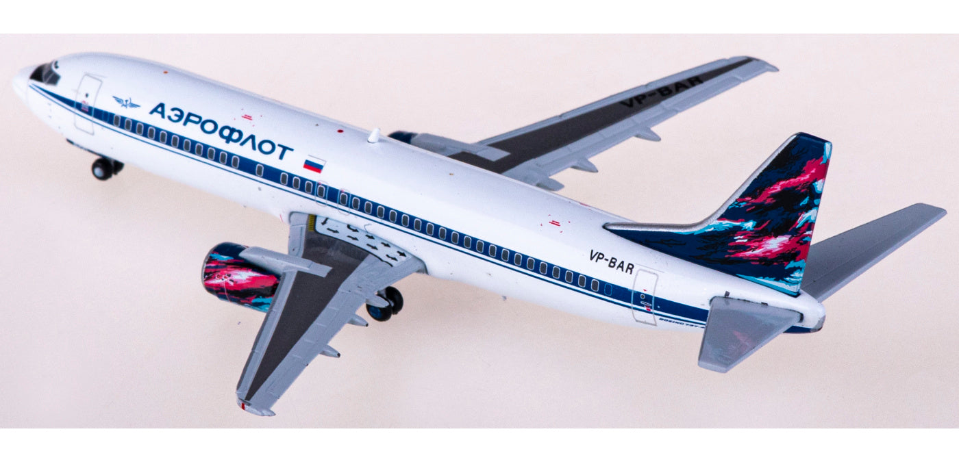 1:400 JC Wings XX4976 Aeroflot Boeing 737-400 VP-BAR+Free Tractor