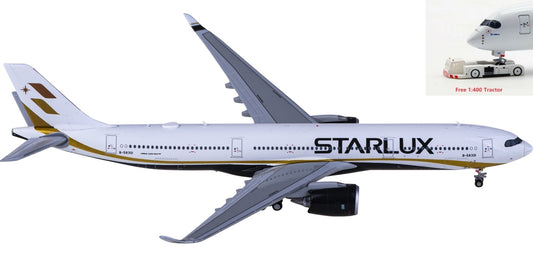 1:400 JC Wings EW4339001 Starlux Airlines Airbus A330-900neo B-58301 Aircraft Model+Free Tractor
