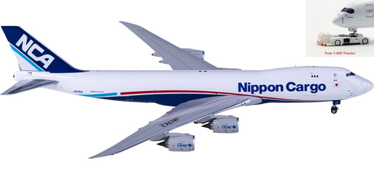 1:400 Phoenix PH04477 Nippon Cargo Airlines Boeing 747-8F JA17KZ +Free Tractor