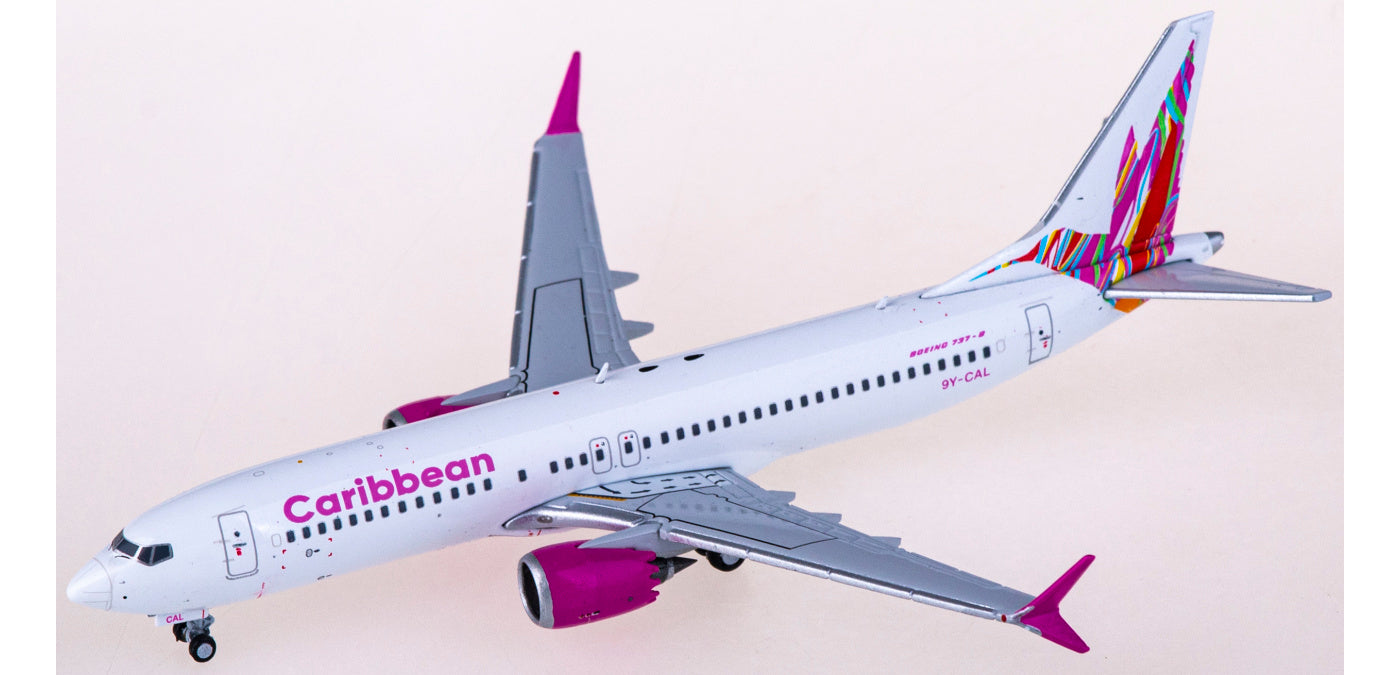 1:400 Geminijets GJBWA2121 Caribbean Airlines Boeing 737 MAX 8 9Y-CAL+Free Tractor