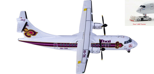 1:400 JC Wings LH4238 Thai Airways ATR-42 HS-TRK Aircraft Model+Free Tractor