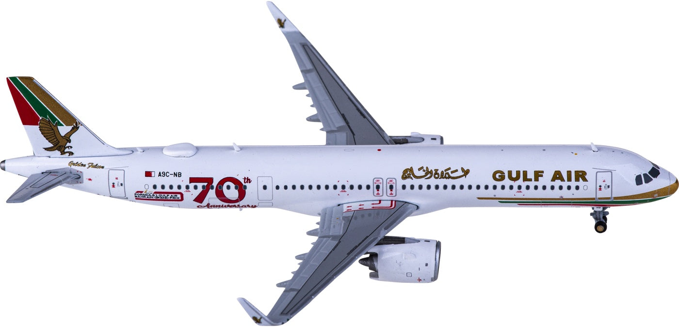 1:400 JC Wings XX4894 Gulf Air Airbus A321neo A9C-NB+Free Tractor