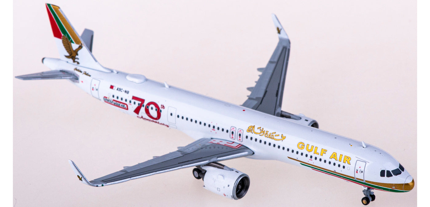 1:400 JC Wings XX4894 Gulf Air Airbus A321neo A9C-NB+Free Tractor